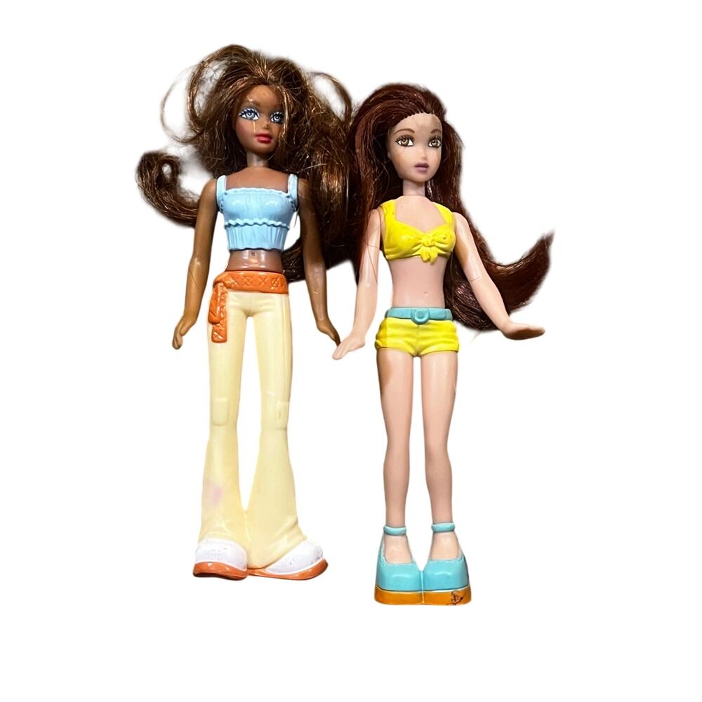 McDonalds 2004 My Scene Madison Chelsea City Scene‎ Happy Meal Toy 5” Doll Lot